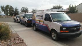 Service vehicle for Arizona Air Experts and Plumbing Services